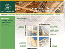 Tablet Screenshot of concept-charpentes-bois.fr